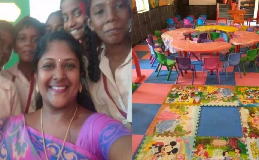 TN teacher sells her jewellery to provide international standard education to kids   