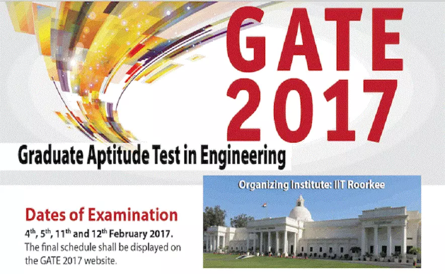 GATE admission 2017:  
